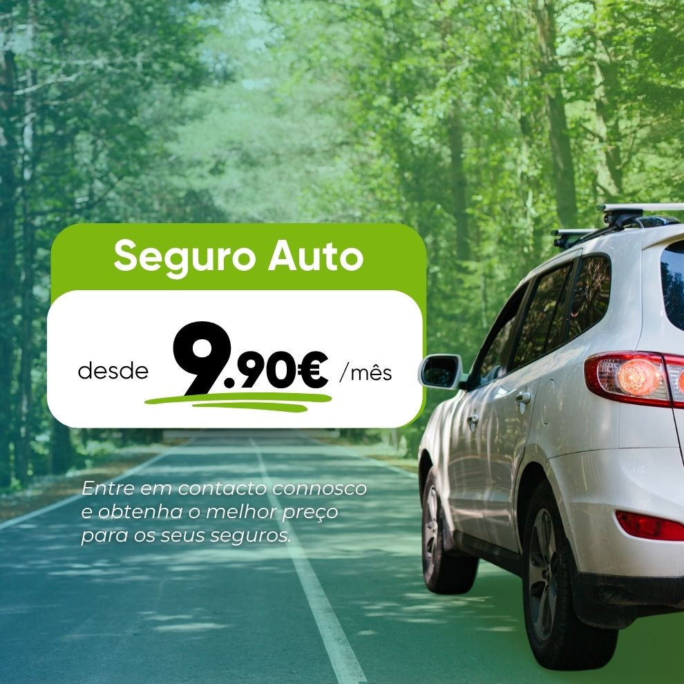 Seguro Automóvel - desde 9.90€/mês